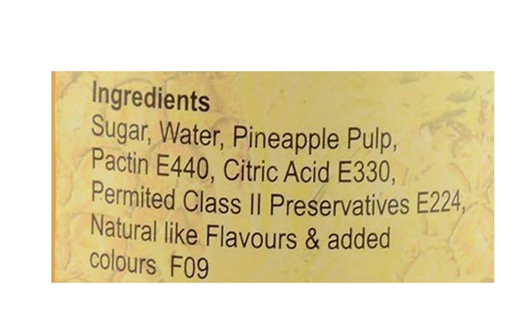 Pure Berry's Pineapple Jam    Jar  500 grams